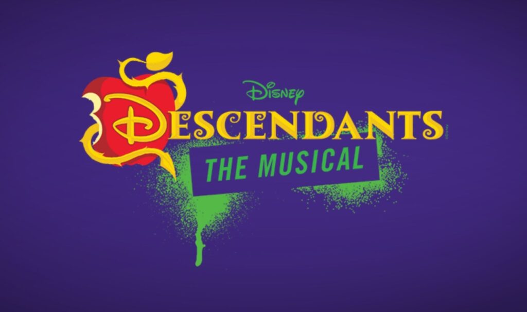 Text only main graphic for Disney's Descendants the musical event.